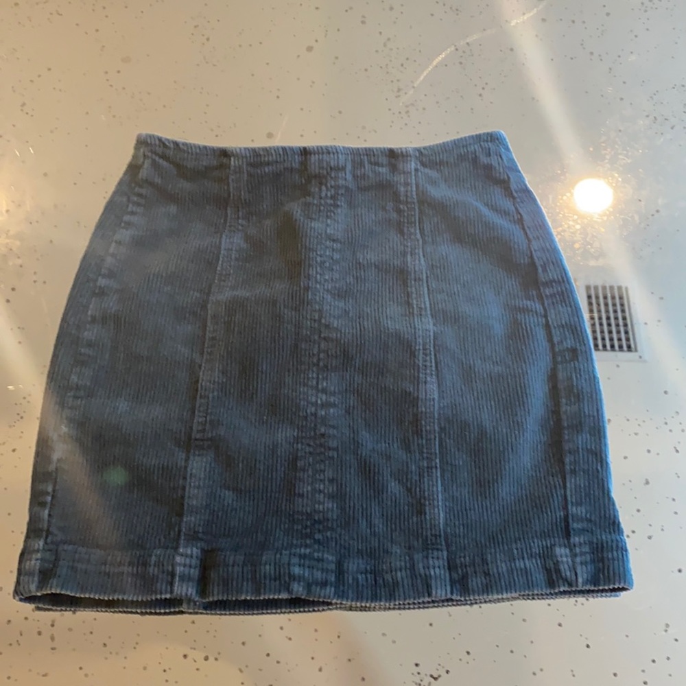 Pacsun beautiful blue corduroy skirt